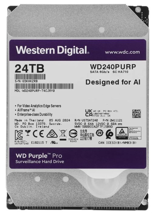 Жесткий;диск;24TB;SATA;6Gb/s;Western;Digital;Purple;Pro 102921