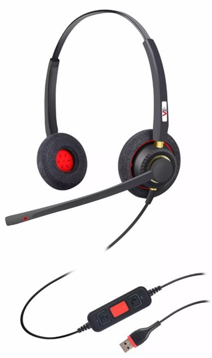 Гарнитура;проводная;VoiceXpert;VXH-550DM 127031