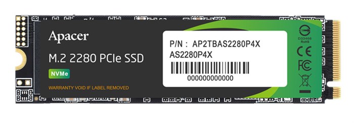Накопитель;SSD;M.2;2280;Apacer;AP256GAS2280P4X-1;256;ГБ 103082