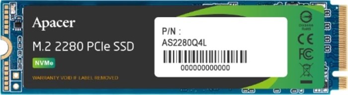 Накопитель;SSD;M.2;2280;Apacer;AP256GAS2280Q4L-1;256;ГБ 103087