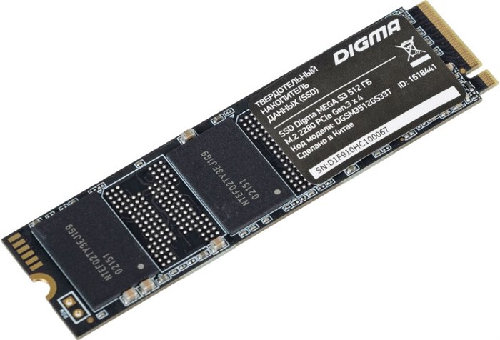 Накопитель;SSD;M.2;2280;Digma;MEGA;S3;512;ГБ 103173