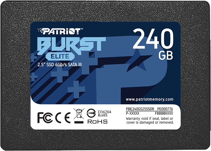 Накопитель;SSD;2.5'';Patriot;Memory;PBE240GS25SSDR;240;ГБ 103446