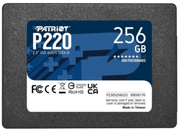 Накопитель;SSD;2.5'';Patriot;Memory;P220S256G25;256;ГБ 103449
