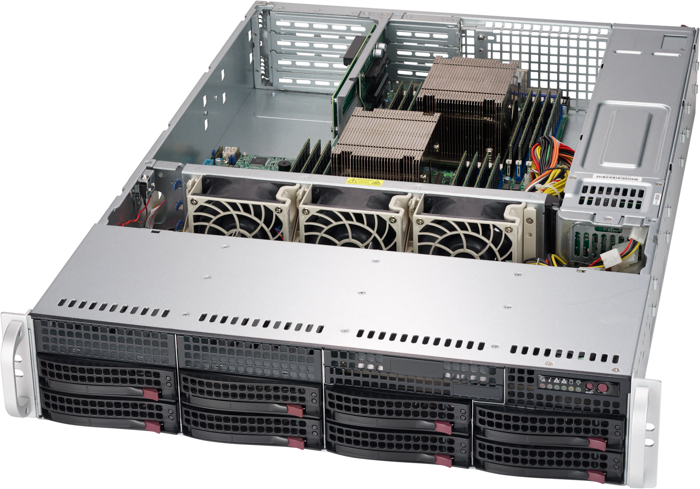Корпус;серверный;2U;Supermicro;CSE-825TQC-R802LPB 129628