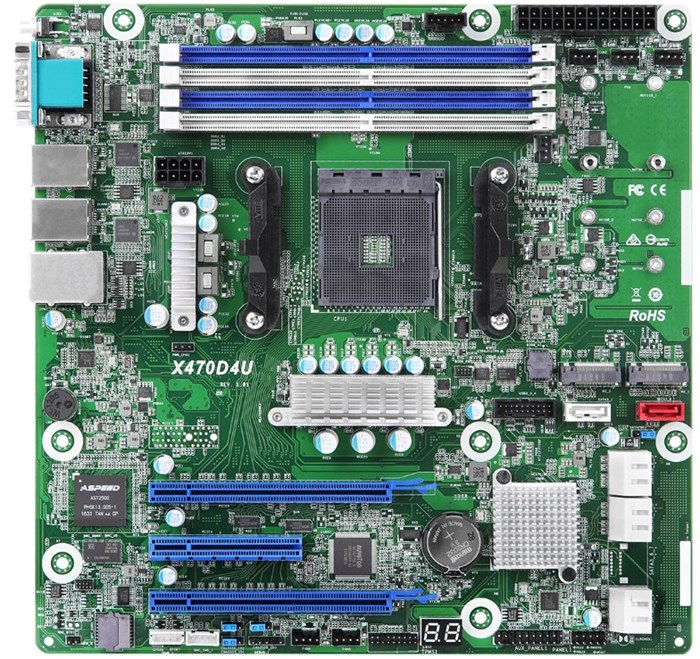 Материнская;плата;mATX;ASRock;X470D4U/VN;RTL 129683