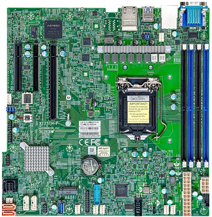 Материнская;плата;mATX;Supermicro;MBD-X12STH-F 129695