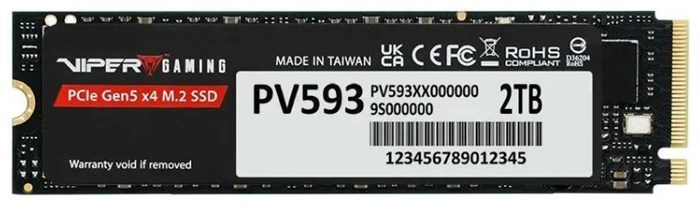Накопитель;SSD;M.2;2280;Patriot;Memory;Viper;VP593;2048;ГБ 103486