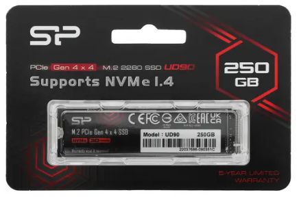 Накопитель;SSD;M.2;2280;Silicon;Power;SP250GBP44UD9005;250;ГБ 103587