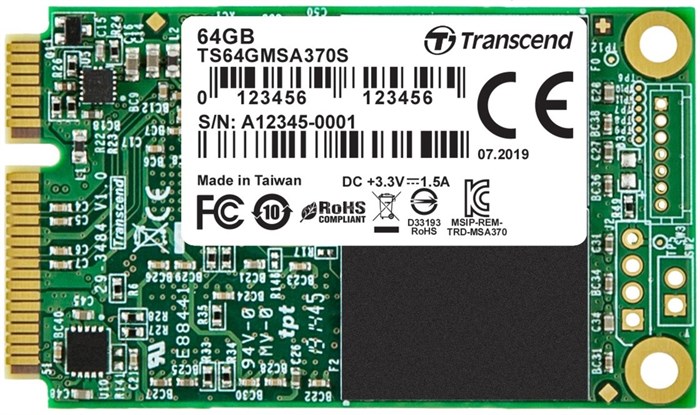 Накопитель;SSD;mSATA;Transcend;TS64GMSA370S;64;ГБ 103642