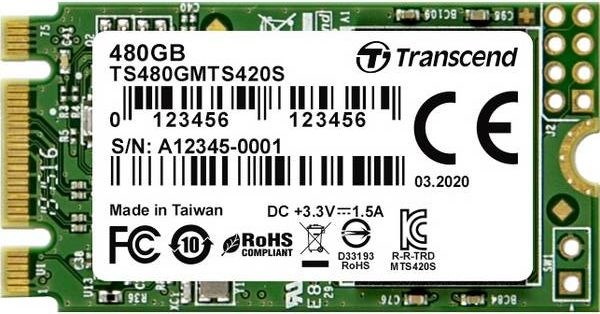 Накопитель;SSD;M.2;Transcend;TS480GMTS420S;480;ГБ 103662