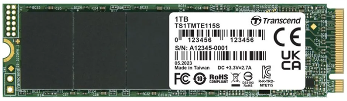 Накопитель;SSD;M.2;2280;Transcend;TS1TMTE115S;1000;ГБ 103675