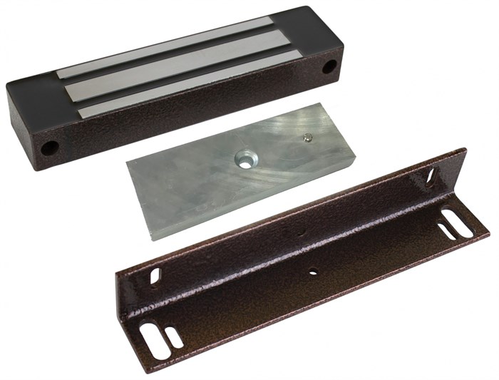 Замок электромагнитный AccordTec ML-295KB с уголком (коричневый) 132583