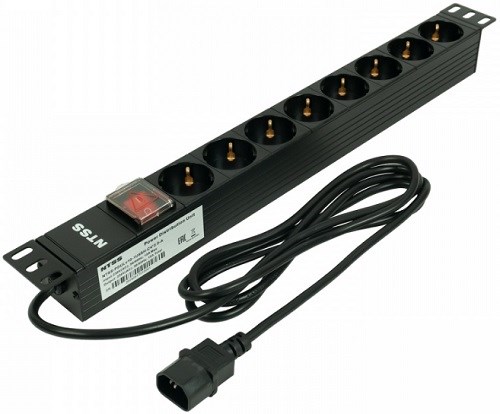 Блок розеток 19", 8 розеток NTSS NTSS-PDU-DA1017 137034