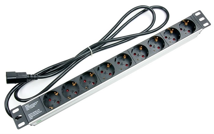 Блок розеток 19", 9 розеток Cabeus PDU-9P-2IEC 137054