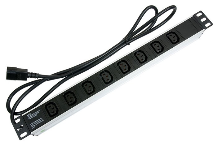 Блок розеток 19", 8 розеток Cabeus PDU-8I-2IEC 137069