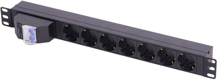 Блок розеток 19", 7 розеток TLK TLK-RSC07-MD-04-BK 137078