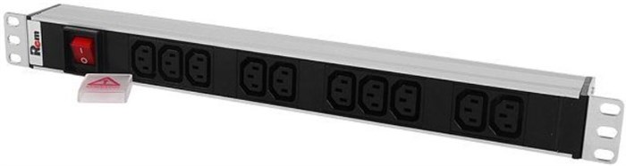 Блок розеток 19", 12 розеток ЦМО R-10-12C13-V-440-1.8 137096