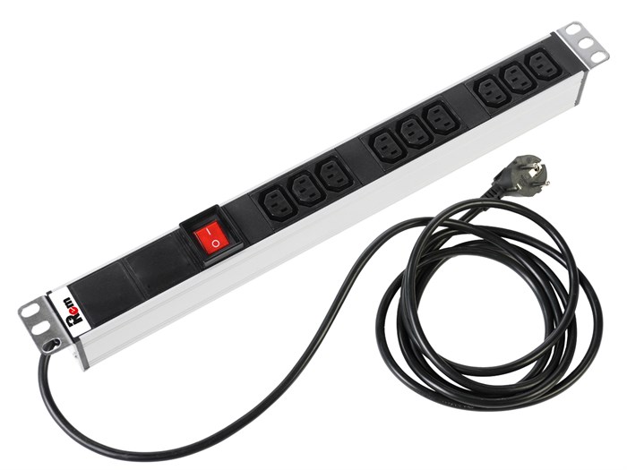 Блок розеток 19", 9 розеток ЦМО R-16-9C13-V-440-3 137097