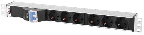 Блок розеток 19", 6 розеток ЦМО R-32-6S-A-440-K 137120