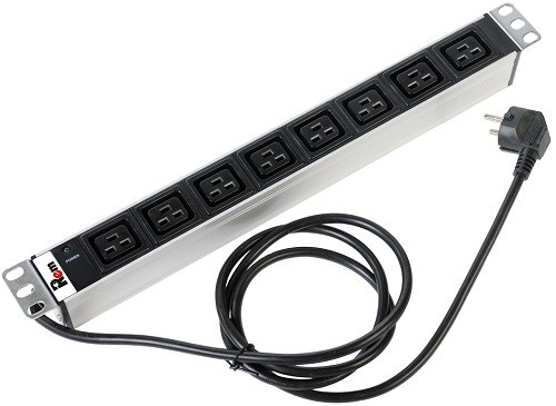 Блок розеток 19", 8 розеток ЦМО R-16-8C19-I-440-3 137125