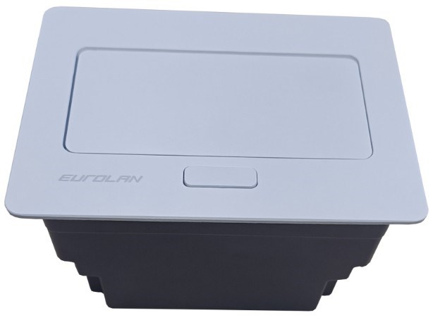 Лючок настольный Eurolan 27T-00-01WT 137152