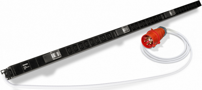 Блок розеток  Hyperline SHE-18IEC-6BIEC-3V-3PVR 137216