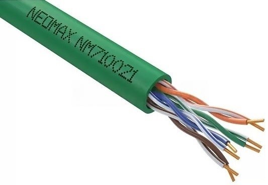 Кабель витая пара U/UTP 5e кат. 4 пары Neomax NM710021-100М-РТ 137372