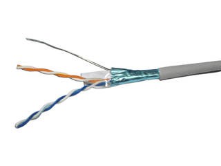 Кабель витая пара F/UTP 5e кат. 2 пары TopLAN TOP-5EFTP2PR-GY 137377