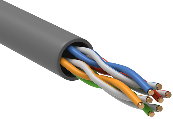 Кабель витая пара U/UTP 5e кат. 4 пары ITK LC1-C5E04-111-100 137466