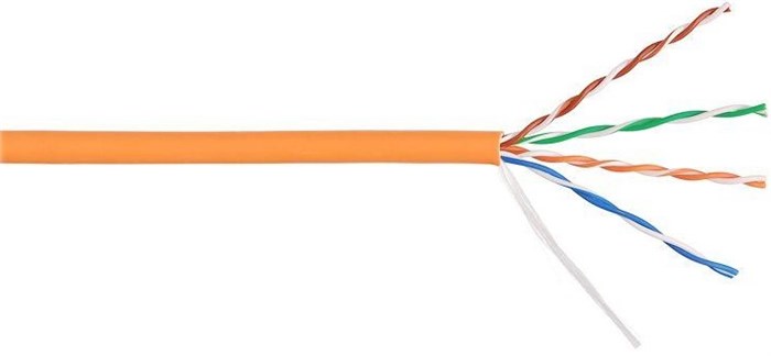 Кабель витая пара U/UTP 5e кат. 4 пары Lanmaster LAN-5EUTP-LSZH-OR 137678