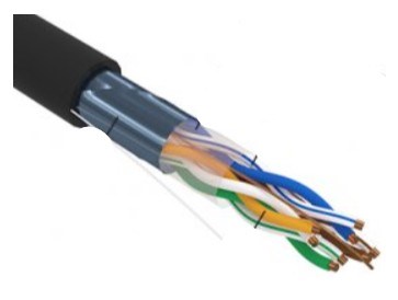 Кабель витая пара F/UTP 5e кат. 4 пары Rexant 01-0154-R 137684