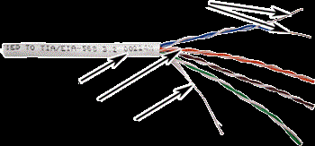 Кабель витая пара U/UTP 5e кат. 4 пары TWT TWT-5EUTP-UNV-TR 137754