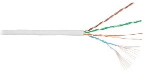 Кабель витая пара U/UTP 5e кат. 4 пары NIKOLAN NMC 1100C-GY 137778