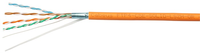 Кабель витая пара F/UTP 5e кат. 4 пары Cabeus FTP-4P-Cat.5e-SOLID-LSZH 137842