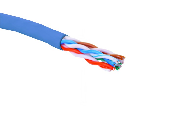 Кабель витая пара U/UTP 5 кат. 4 пары Eurolan 19C-U5-12BU-B305 137844