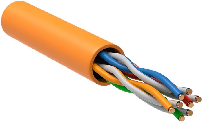 Кабель витая пара U/UTP 5e кат. 4 пары ITK LC1-C5E04-127-T-R 137864