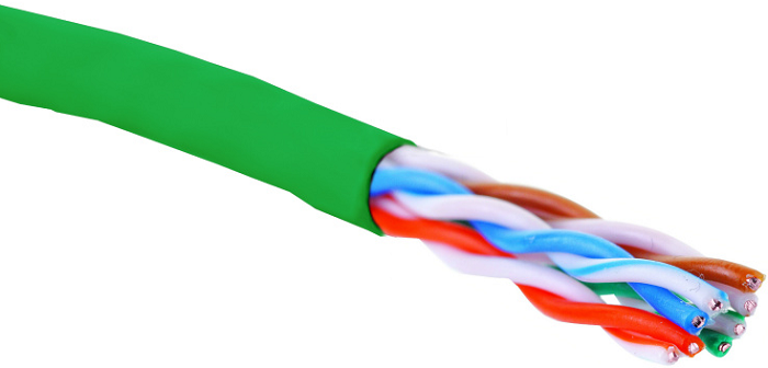 Кабель витая пара U/UTP 5e кат. 4 пары Eurolan 19C-U5-12GR-B305 137890