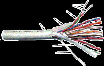 Кабель витая пара U/UTP 3 кат. 10 пар TWT TWT-3UTP10 138000