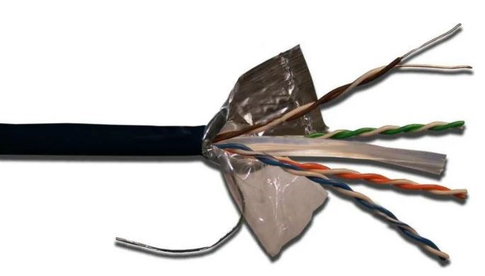 Кабель витая пара F/UTP 6 кат. 4 пары Lanmaster LAN-6EFTP-OUT 138012