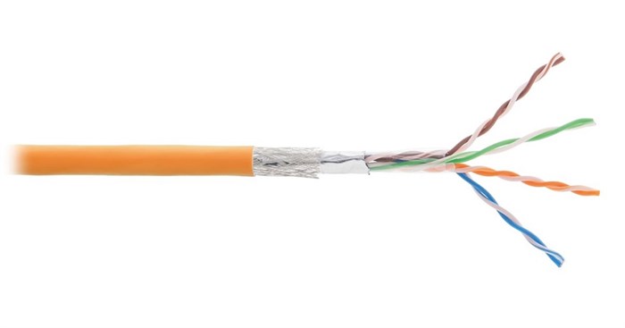 Кабель витая пара SF/UTP 5e кат. 4 пары NikoMax NMC 4000C-OR 138043