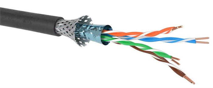 Кабель витая пара SF/UTP 5e кат. 4 пары DKC RN5ESUKPEBK 138144