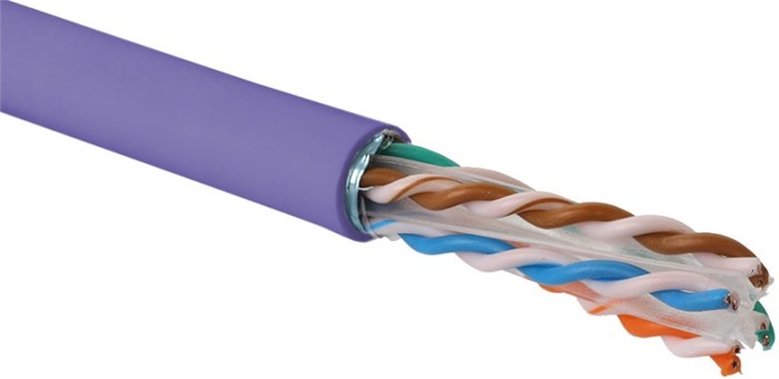 Кабель витая пара U/UTP 6a кат. 4 пары Eurolan 19C-UA-05VL-R500 138150