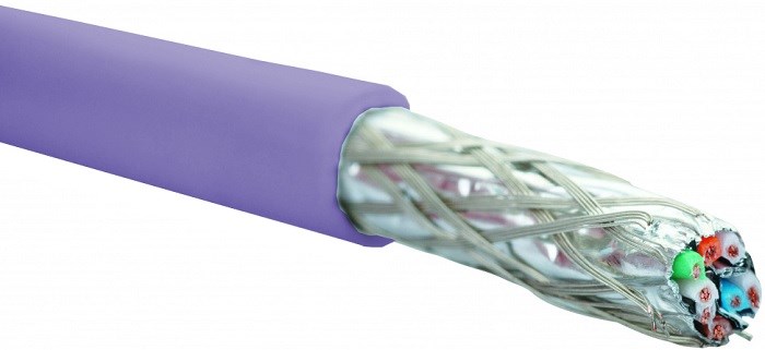 Кабель витая пара S/FTP 6a кат. 4 пары Eurolan 19C-SA-05VL-R500 138155