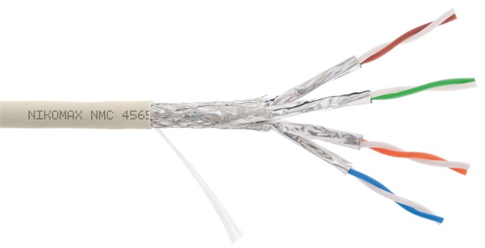 Кабель витая пара S/FTP 7 кат. 4 пары NikoMax NMC 4565L-IY 138156