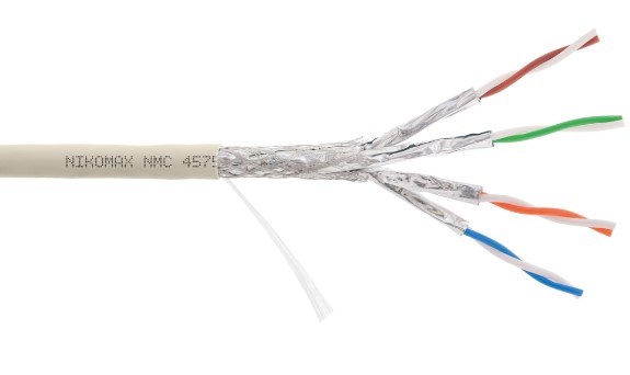 Кабель витая пара S/FTP 7A кат. 4 пары NikoMax NMC 4575L-IY 138169