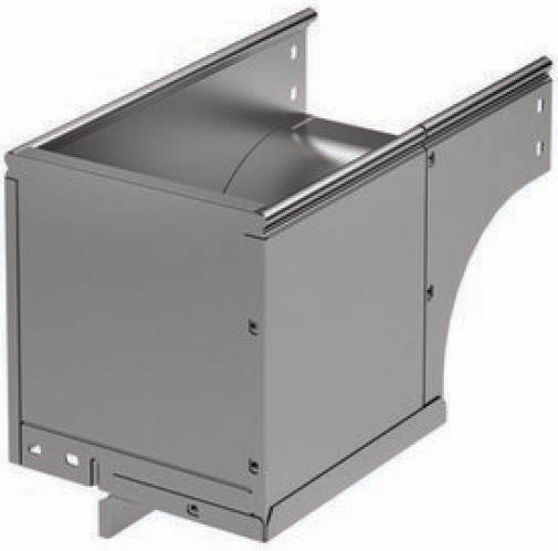 Угол верт. вниз 90°, правый переходник  DKC 37505K 138308