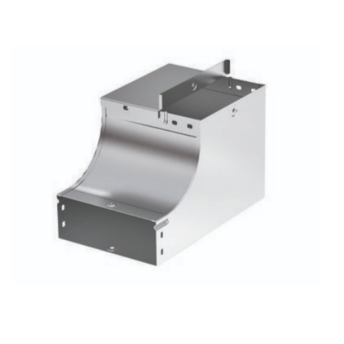 Угол верт. вверх 90°, правый переходник  DKC 37041KZL 139075