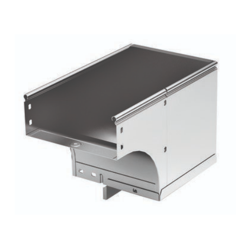 Угол верт. вниз 90°, левый переходник  DKC 37126KZL 139413