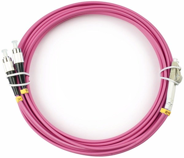 Патч-корд волоконно-оптический Cabeus FOP-50-OM4-LC-FC-15m 139782