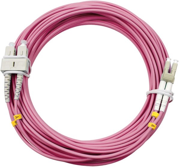 Патч-корд волоконно-оптический Cabeus FOP-50-OM4-LC-SC-20m 139807